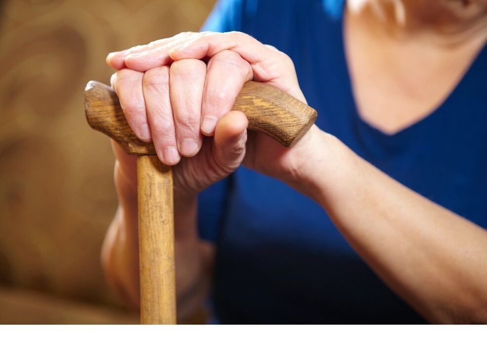 Use of coxarthrosis cane